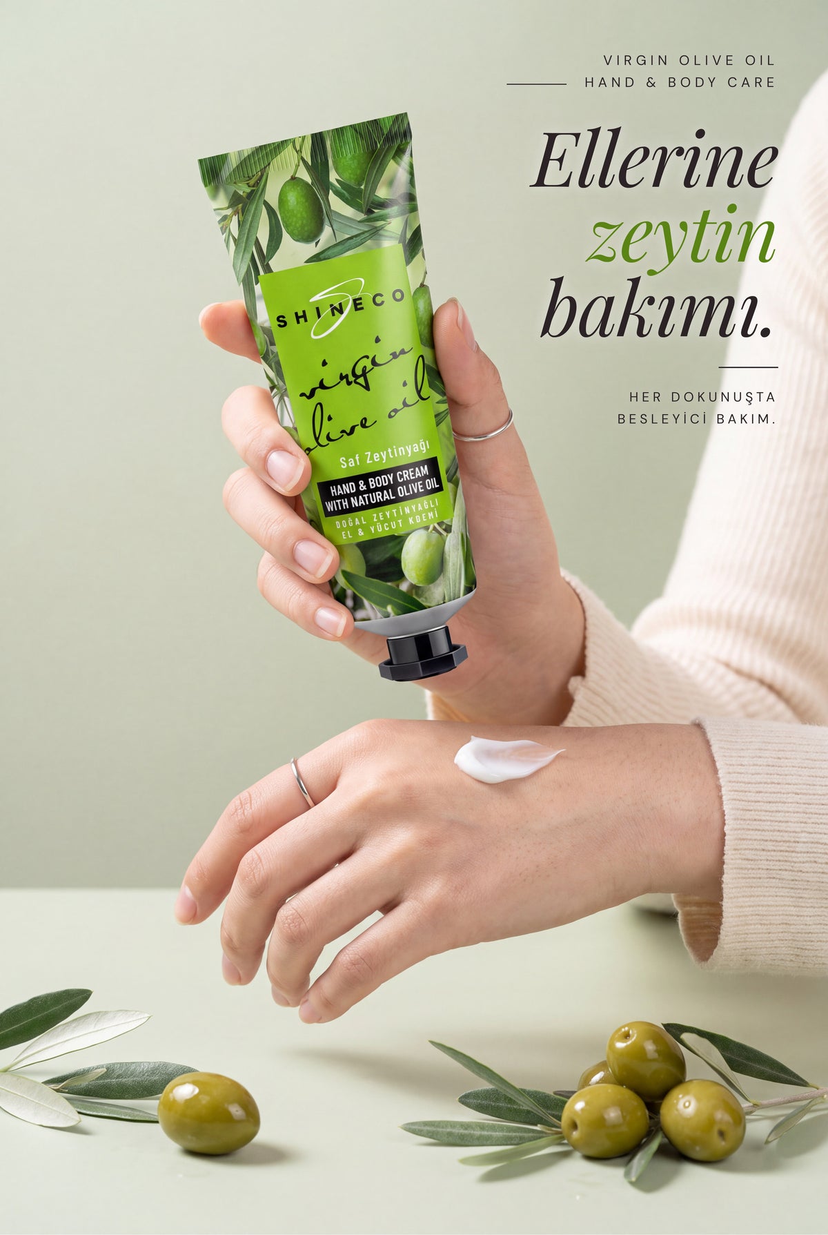 Shineco Zeytinyagli El ve Vucut Kremi