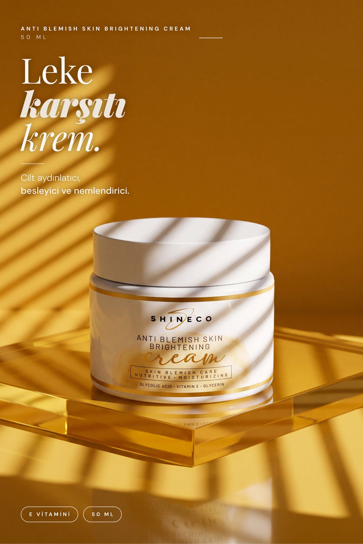 Shineco Leke Karşıtı Aydınlatıcı Bakım Kremi 50 ml