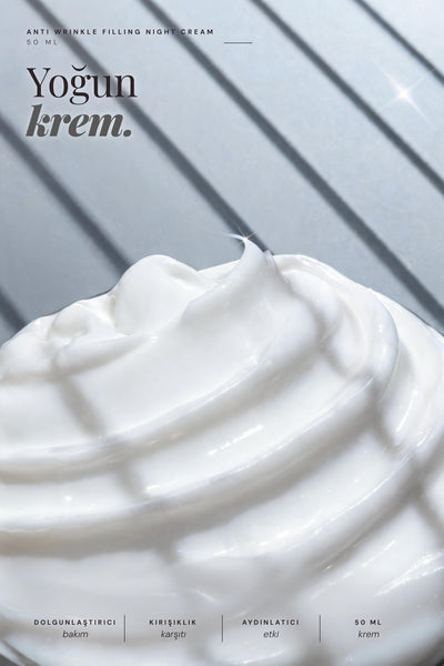 Shineco Kırışıklık Karşıtı Dolgunlaştırıcı Gece Kremi 50 ml